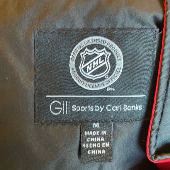 NHL OFFICIAL CHICAGO BLACKHAWKS women’s quilted vest Black embroidered Size med - Picture 6 of 11